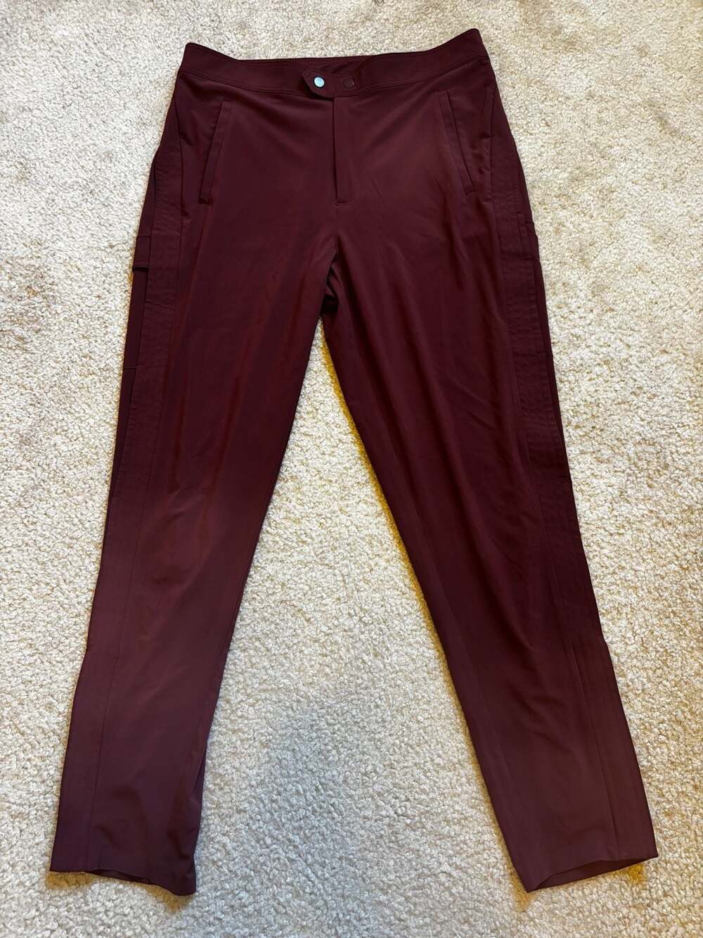 Athleta Uptown Ankle Pant in Burgundy Red Size 12T